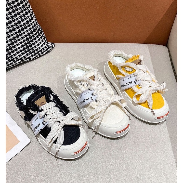 JBI-0287 GRATIS BOX Sepatu Kanvas Sneakers Wanita Casual Korea Fashion Import Sullyeon Shoes