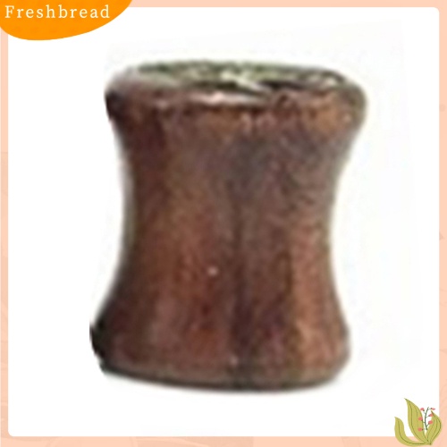 &lt; Freshbread &gt; 1pc8 /10 /12 /14mm Terowongan Daging Pohon Kehidupan Kayu Double Flared Gauge Ear Plug