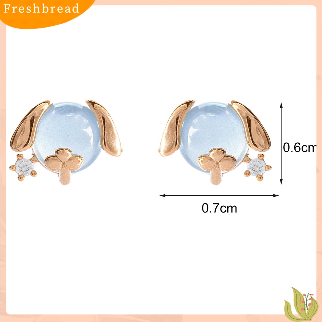 &lt; Freshbread &gt; 1pasang Wanita Ear Studs Hewan Kecil Cubic Zirconia Perhiasan Gajah Kelinci Koala Lion Piggy Stud Earrings Untuk Pesta