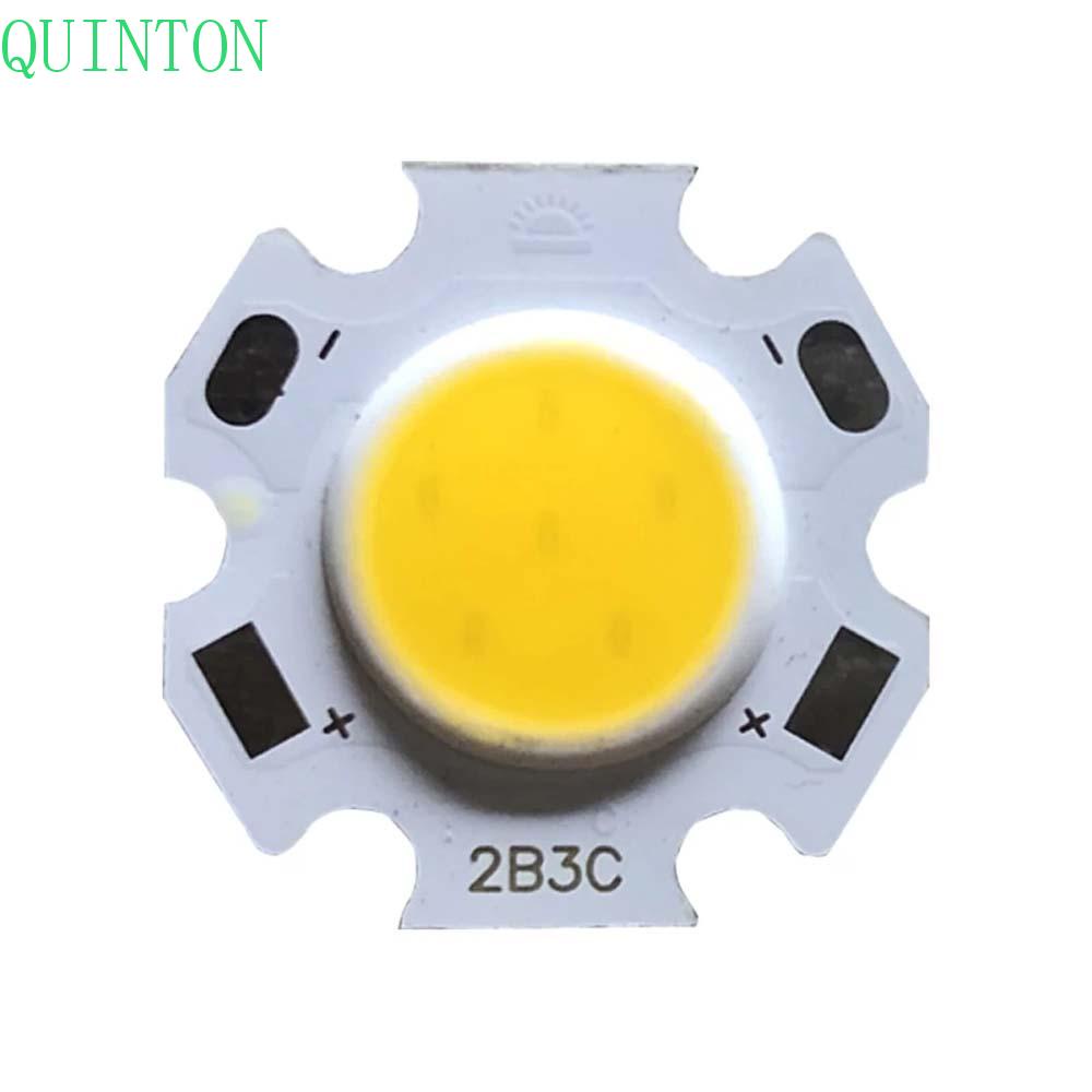 QUINTON DIY LED Bead 300mA LED COB Chip LED Source Lamp Ceiling Lamp High Power Spotlight Round Light Lamp 3W 5W 7W 10W Light Bulb