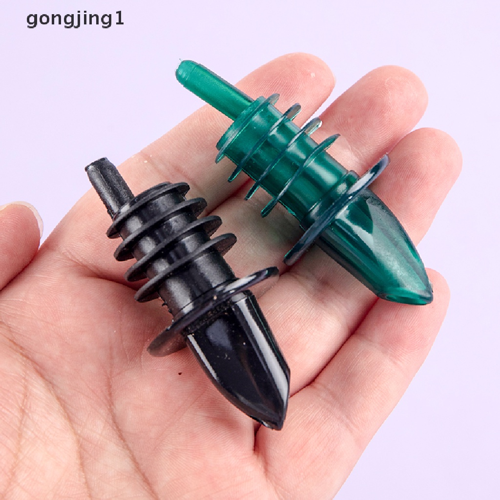 Ggg 10pcs Plastik Minuman Keras Gratis Flow Bar Wine Bottle Pourer Pour Spout Stopper ID