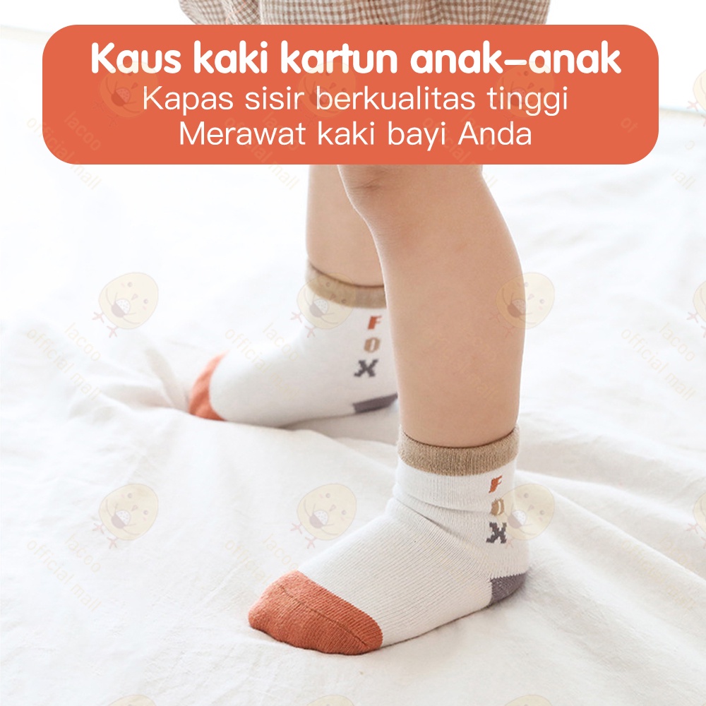 Lacoo 5 Pc Kaos kaki bayi anak import Kaus kaki bayi lucu