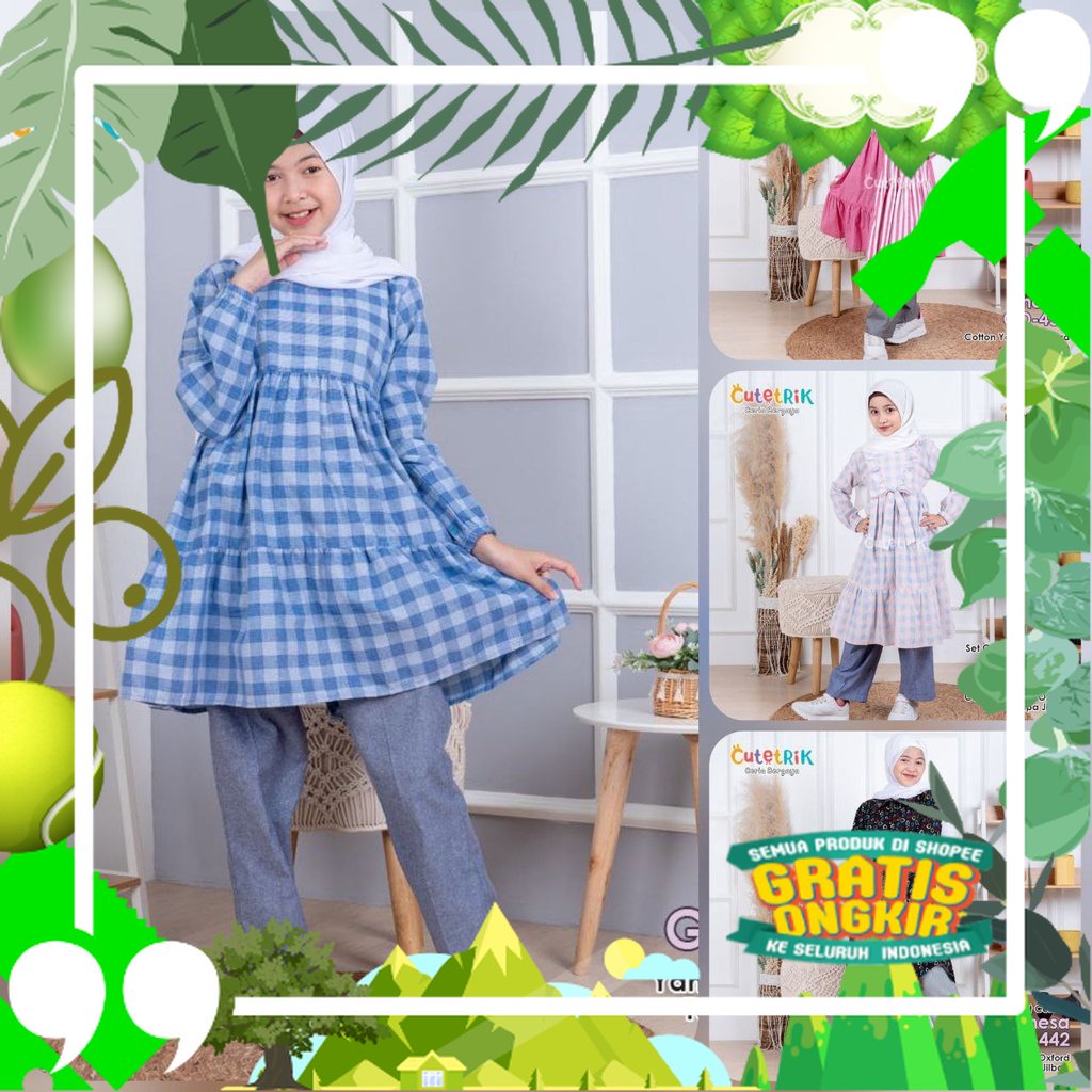 NEW Set Celana Ully Cutetrik GD414 Setelan Celana Anak-Anak terbaru Stelan Celana Shalita GD454 Setc