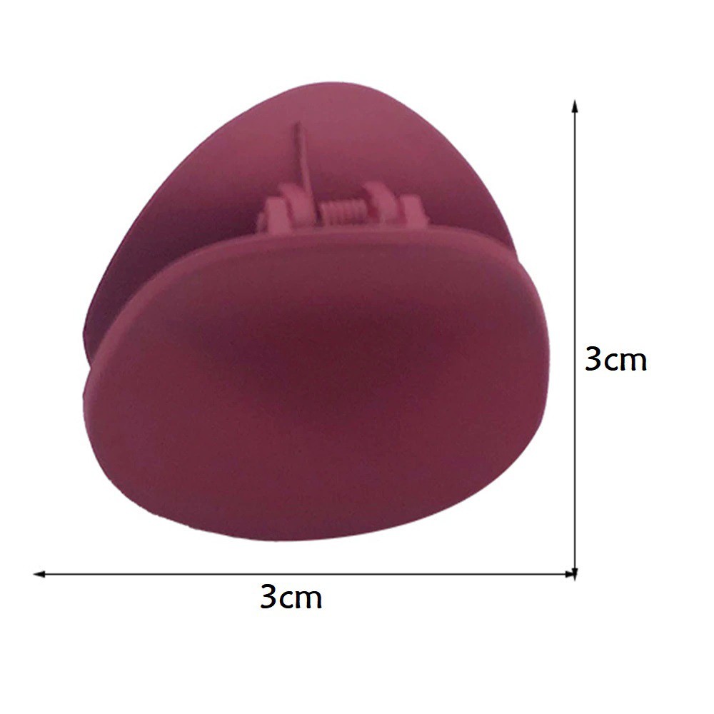 Jedai Doff Bulat Jepit Salon Korea Matte Mini Hair Claw Clips - Jedai Korea Impor Bulat Doff Edition