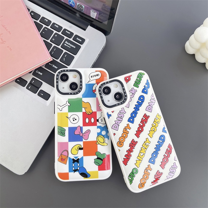 The Mouse Cute Mickey Case for Apple IPhone 14 13 12 Pro MAX 11x XS XR Jaket Bulu Angsa Mewah Aesthetic Influencer Cover