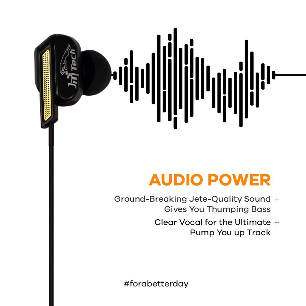 JMT-Headset JM-2 Wired Earphone Bass Compatible For All Phone Original