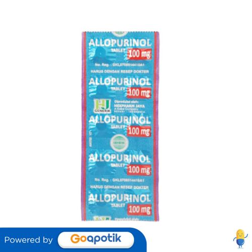 ALLOPURINOL HEXPHARM 100 MG STRIP 10 TABLET