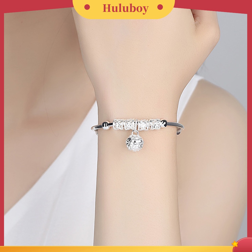 {Ready Stock} Fashion Wanita Perak Berlapis Bola Berongga Pesona Bangle Gelang Perhiasan Hadiah