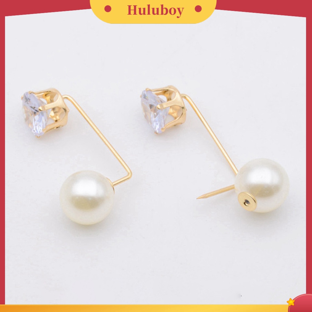 {Ready Stock} Bentuk Bunga Anti Ekspos Wanita Bros Pin Bersinar Berlian Imitasi Mutiara Imitasi Peniti Aksesoris Kostum