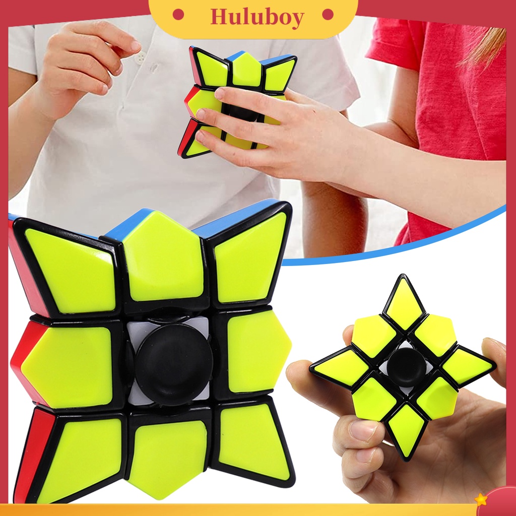 {In Stock} Cube Spinner Mainan Fidget Spinner Kubus Anak-Anak Anti-Pereda Stress Fleksibel Warna-Warni Untuk Anak