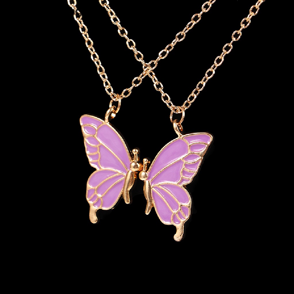 Hbid 1pasang Kalung Liontin Beauty Butterfly Hadiah Istimewah Ibu Anak Glory