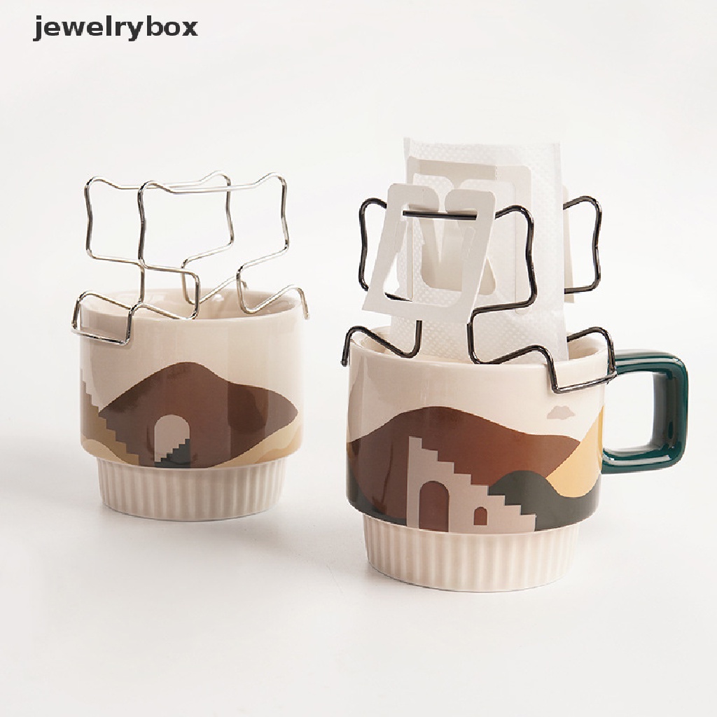 [jewelrybox] Tempat Filter Kopi Portable Reusable Outdoor Saringan Teh Coffee Filter Shelf Butik