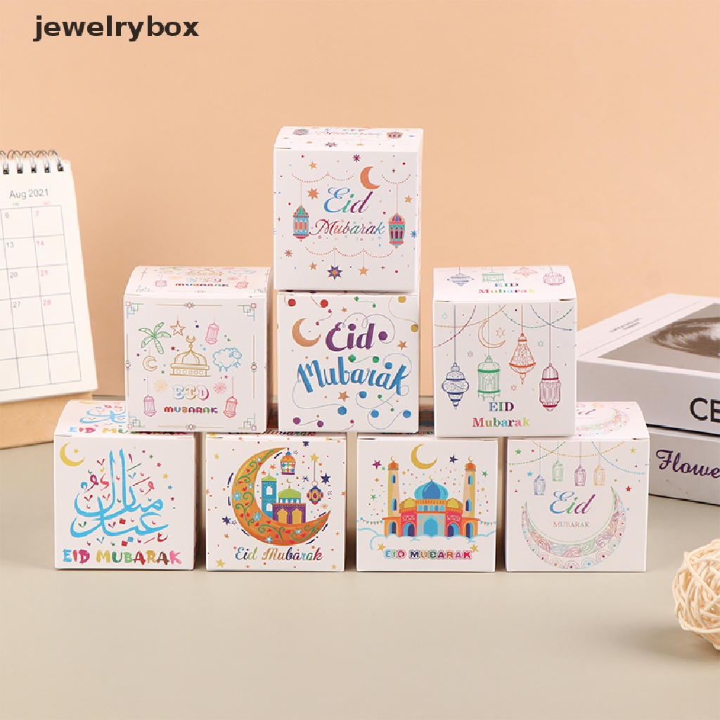 [jewelrybox] 5pcs EID Mubarak Candy Box Dekorasi Ramadhan Gift Packing Box Perlengkapan Pesta Butik