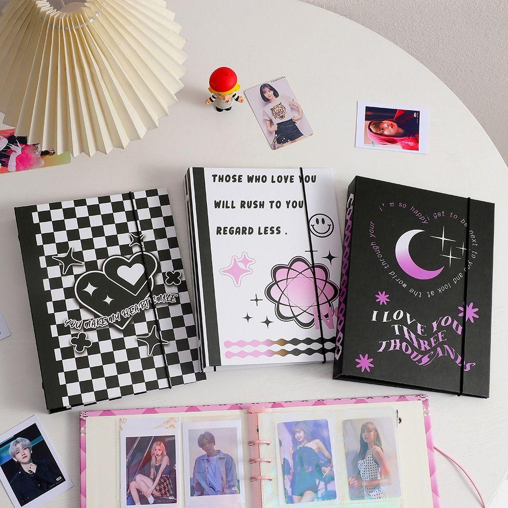 Lanfy Photocard Collect Book Fashion Stationery Jounral Cover Notebook A5 Binder Chasing Stars Card Holder