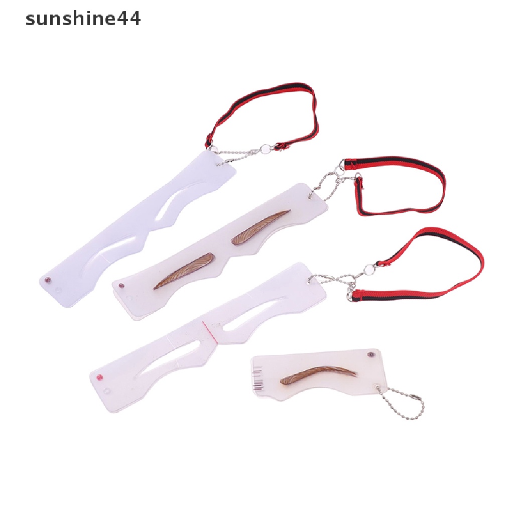 Sunshine 12gaya Pembentuk Alis Membentuk Stensil Grooming Pesona Template Makeup Tool Kit ID