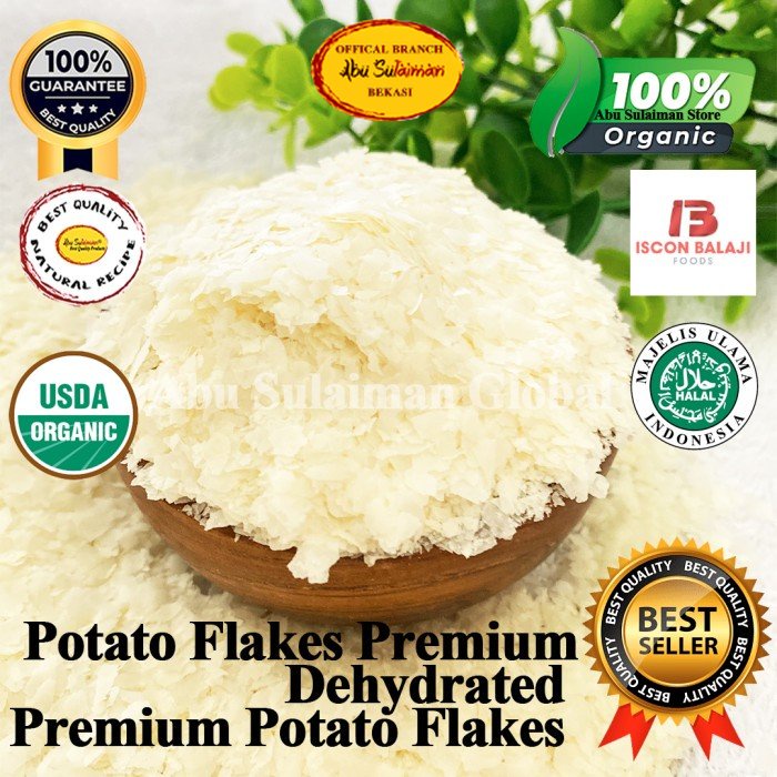 

Potato Flakes 500gr /Tepung Kentang Kasar/ Mashed Potato Flake Premium