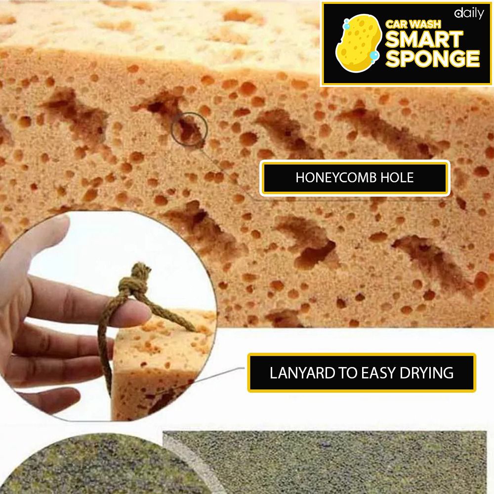 SPONS BUSA CUCI MOBIL UKURAN JUMBO / SMART SPONGE CAR WASH