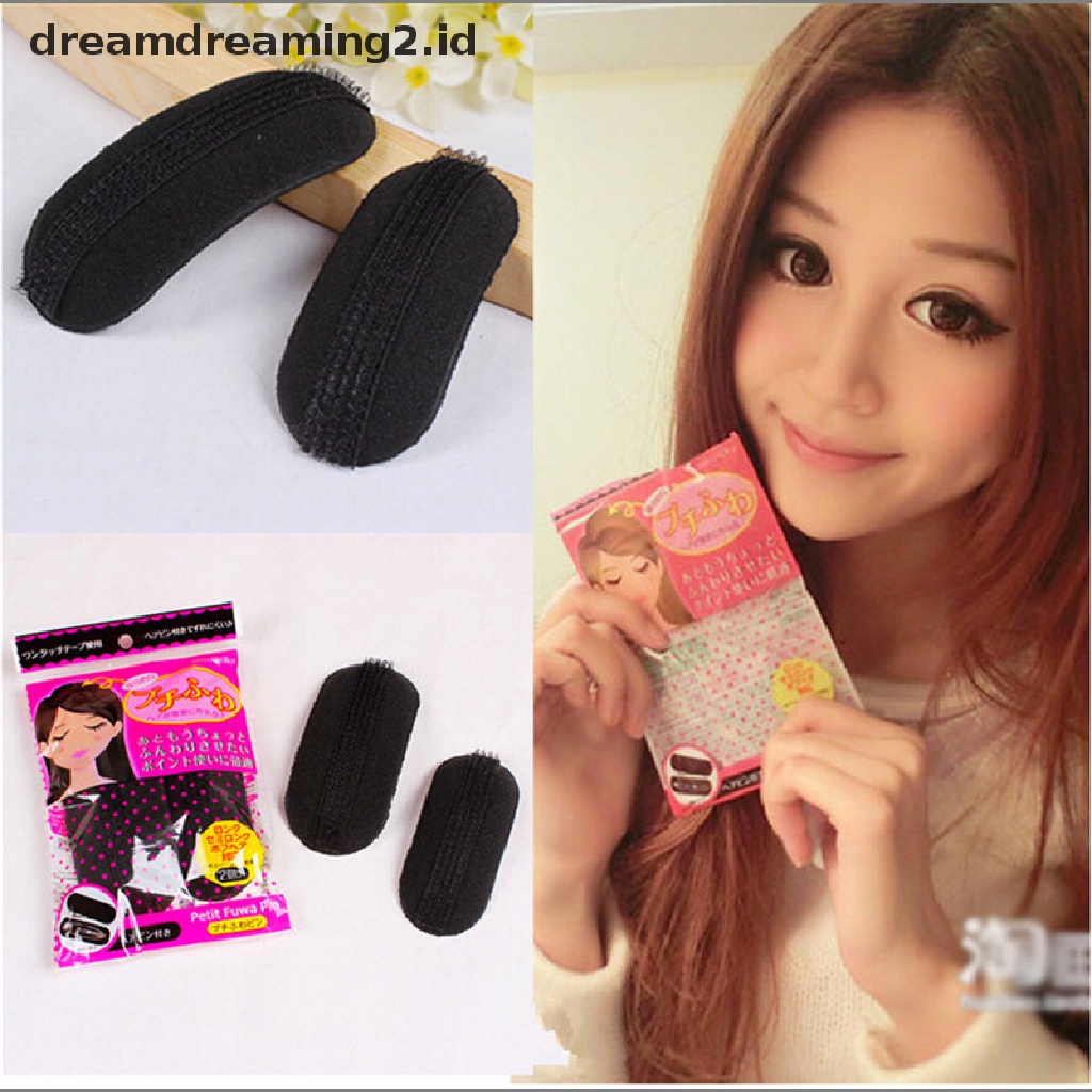 (hot) 2pcs Peningkat Fleeciness Styling Bump Up Insert Princess Sponge Pad Alat//