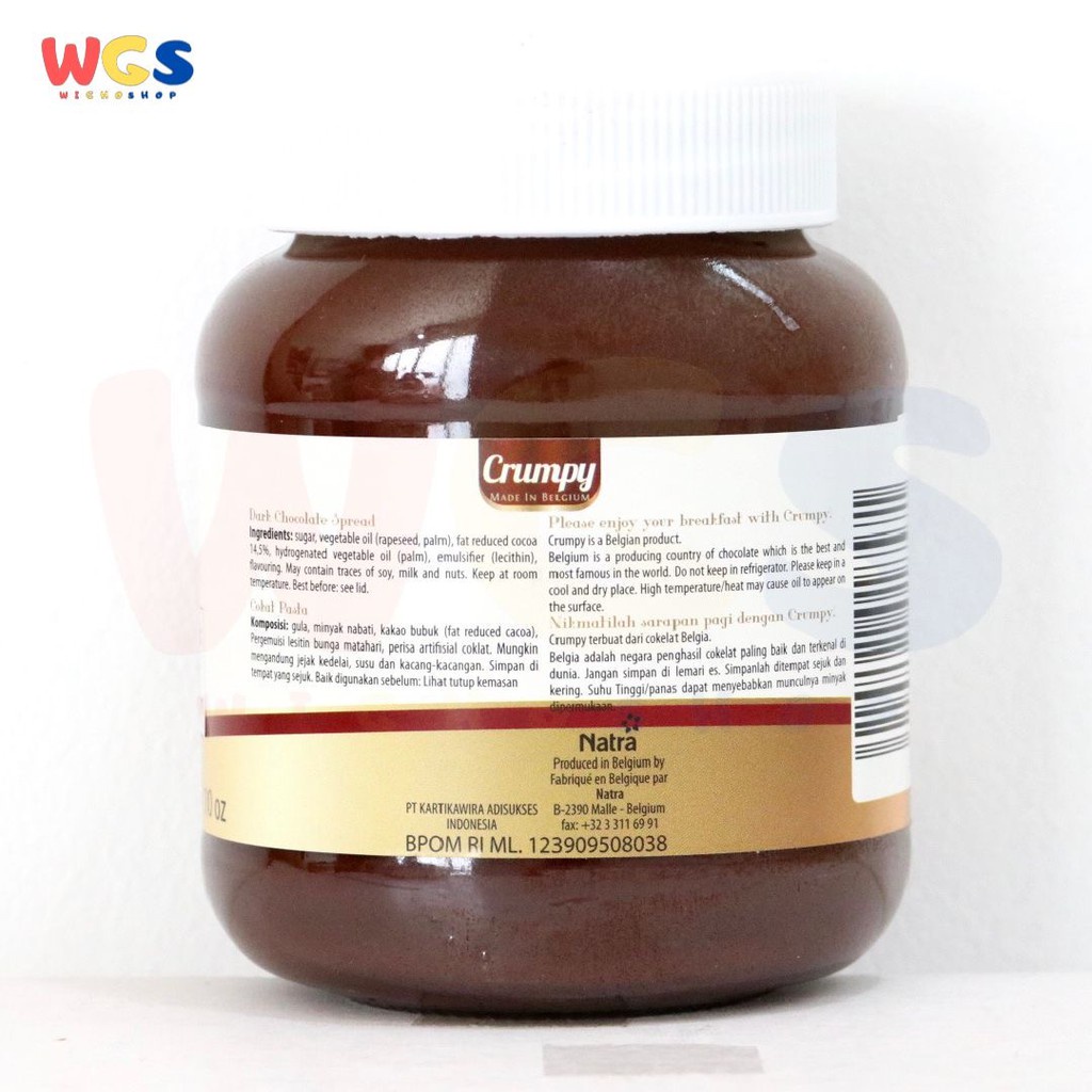 Selai Crumpy Dark Chocolate Spread 400 gr - Selai Coklat