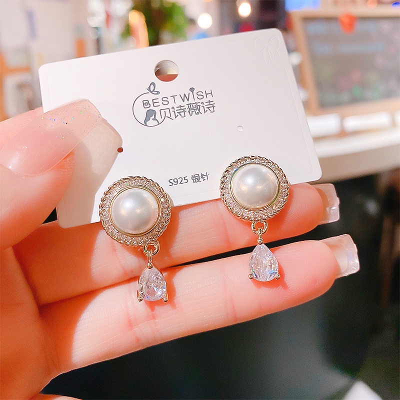 Anting Mutiara Fashion Wanita Korea Baroque Earrings