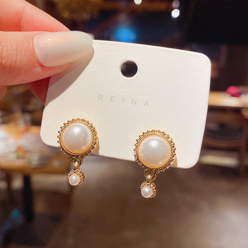 Anting Mutiara Fashion Wanita Korea Baroque Earrings