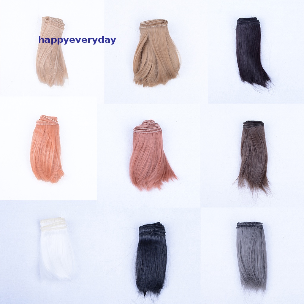 [Selamat] 10cmx100cm DIY Welf Fringe Wig Rambut Kawat Suhu Tinggi Untuk1 /3 1/4 BJD Boneka [ID]