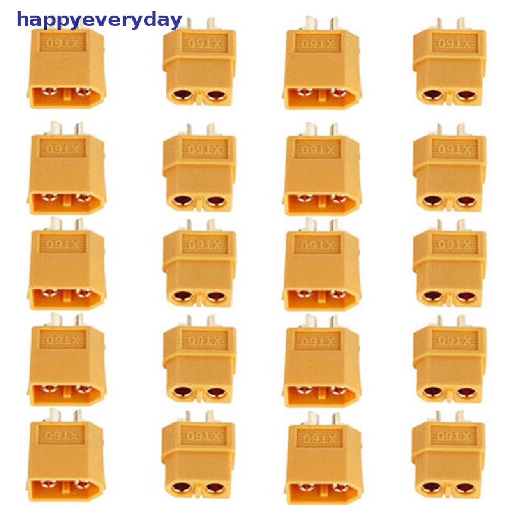 [happy] 20pcs 10pasang Plug Konektor Peluru XT60 Male Female Untuk RC Lipo [ID]