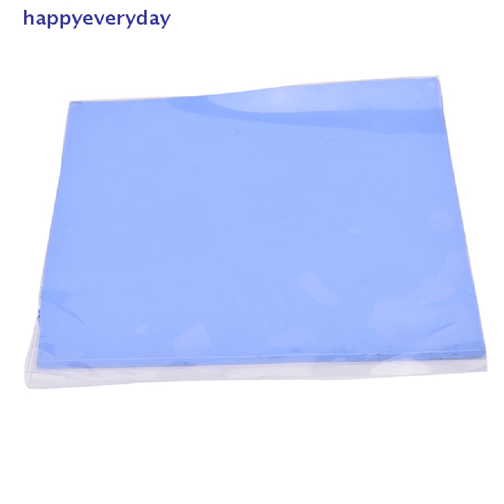 [happy] Biru GPU CPU Heatsink Pendingin Thermal Conductive Silicone Pad 100mmx100mmx2mm [ID]