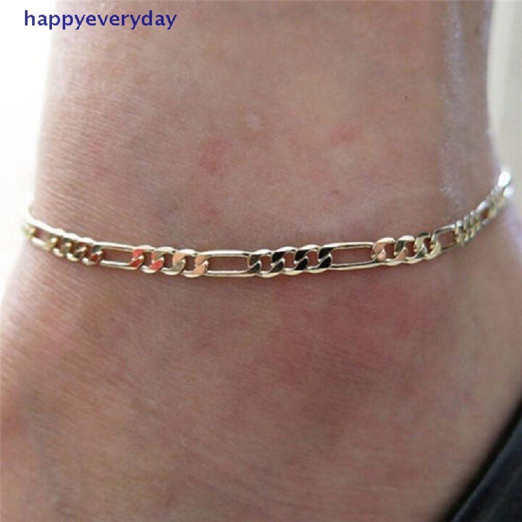 [happy] 1pcs Fashion Gold Silver Plated High Quality Ankle Chain Anklet Perhiasan Kaki [ID]