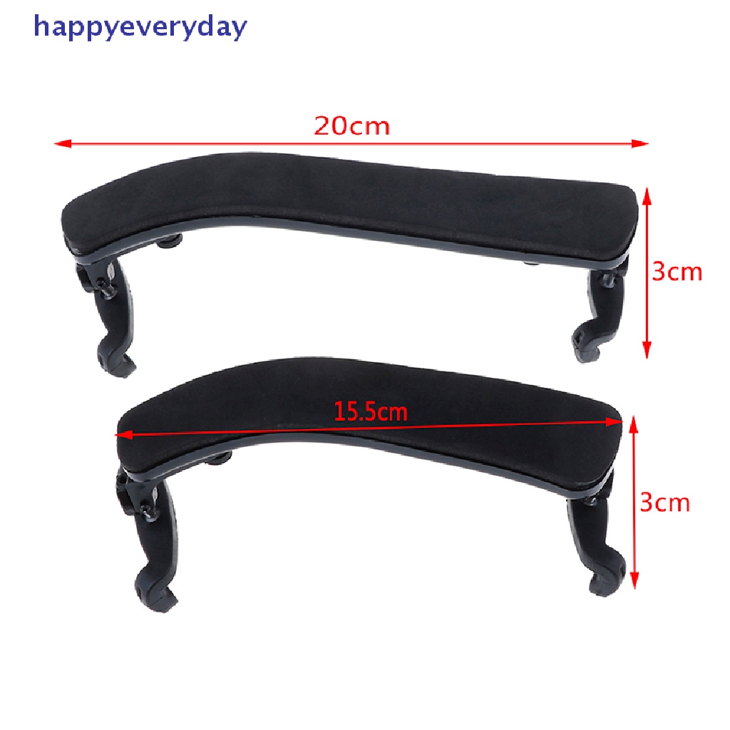 [happy] Violin shoulder rest adjustable pad Penyangga Untuk Biola1/2-4 /4 1/8-1/4hitam [ID]