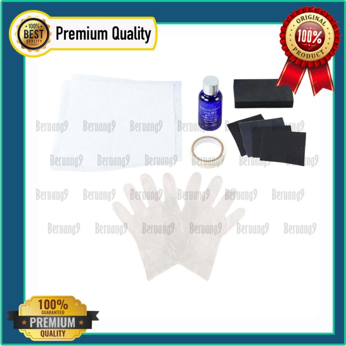 Coating Lampu Mobil GLASKLARE Cairan Pemutih Lampu Headlight Polish