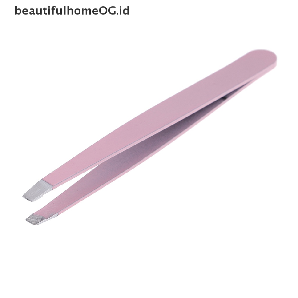 // Lebaran// Profesional Bermanfaat Kecantikan Alis Rambut Miring stainless steel tweezer  **