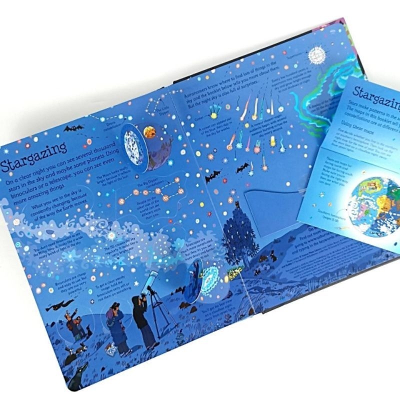 [PS] Usborne See Inside Space Boardbook Lift The Flap Buku Edukasi Anak Tentang Luar Angkasa Planet Bintang Antariksa Bulan Matahari Meteor Galaksi