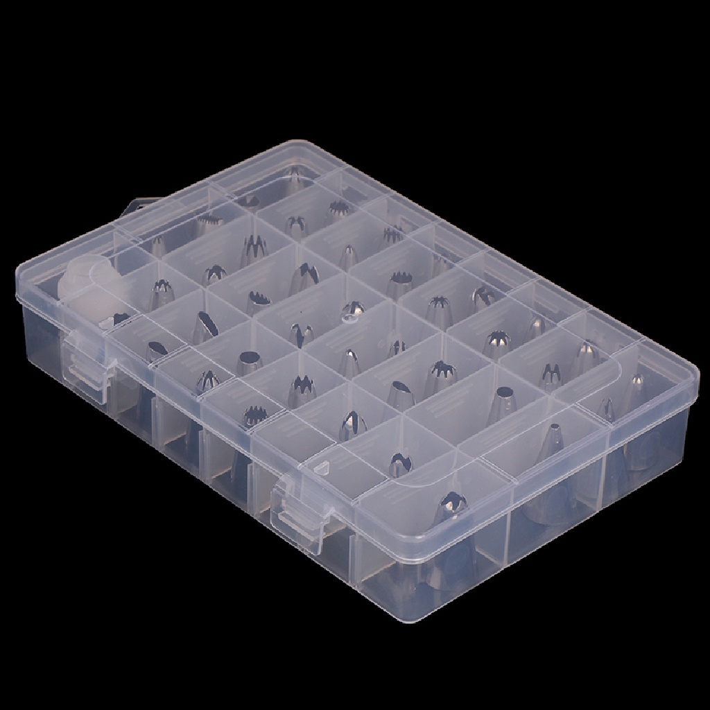 Ggg 42Pcs Spuit Piping Icing Besar Tahan Lama Pastry Stainless Steel Tips Set ID