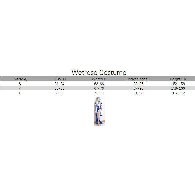 【Wetrose】 Ready Stock Genshin Liyue Guizhong Haagentus Cosplay Costume Women Kostum Dress Set