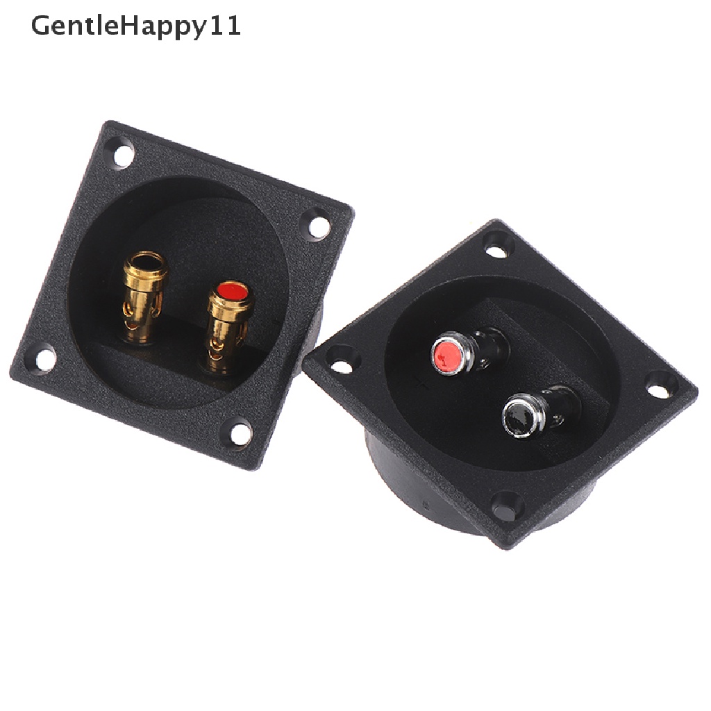 Gentlehappy 1Pc 50mm Round Cup Subwoofer Plug Kotak Speaker Stereo Mobil Terminal Konektor id