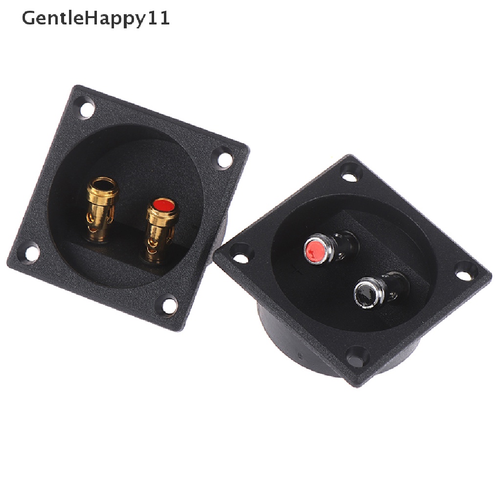 Gentlehappy 1Pc 50mm Round Cup Subwoofer Plug Kotak Speaker Stereo Mobil Terminal Konektor id