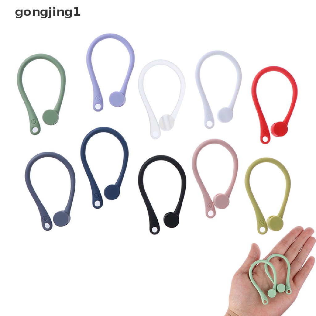 Ggg 1pasang Earhook Holder Untuk AirPods Strap Silikon Olahraga Kait Telinga Anti Hilang ID