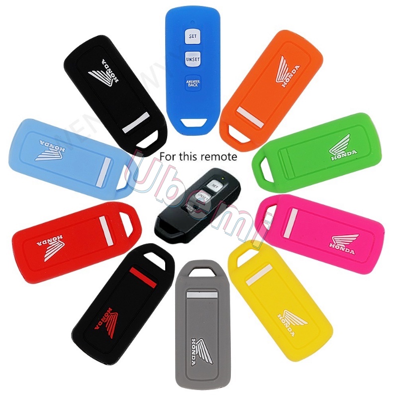 1pcs/silikon Remote Control 3sarung Honda Vario PCX Scoopy 125 Scooter Elektrik Smart Motor Key Cover