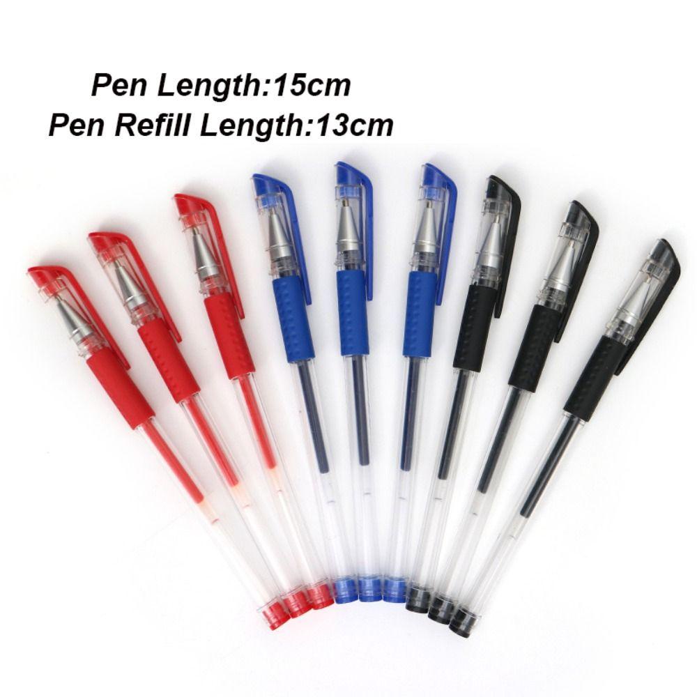 Populer Gel Pen Kreatif Alat Tulis Siswa Hitam/Biru/Merah Tinta 0.5mm Pena Netral