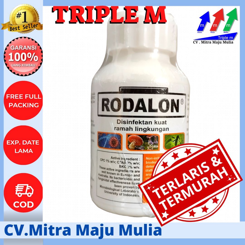 RODALON 100ml TRiple M - Disenfektan Pembasmi Virus Kuman Kuman Bakteri