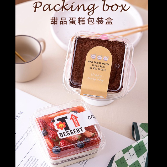 

ARS04 korean Dessert Box KOTAK Premium Cup Puding Tiramisu Salad Kue Cake