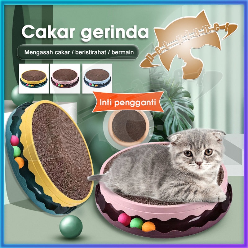 Cat Scratcher Box Cakaran Kucing Garukan Kucing Besar Jumbo Papan Garukan Kucing Mainan Kucing