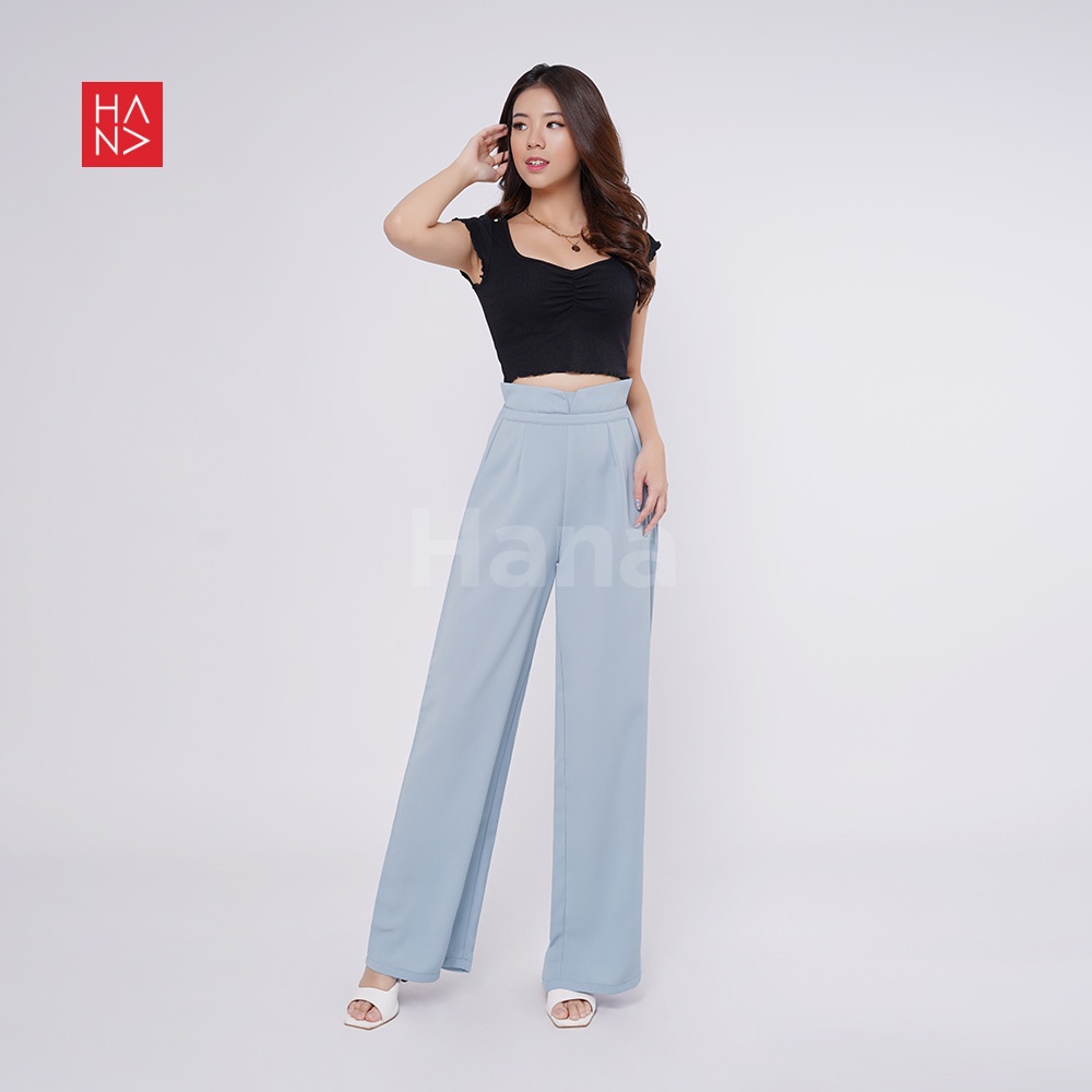 HanaFashion JKT - Maudy Long Pants Korean Celana Panjang Wanita - LP167