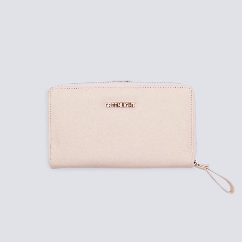 Greenlight Dompet Wanita Lipat Panjang Simple Casual Card Holder Women's Bi Fold Long Wallet Cream 0