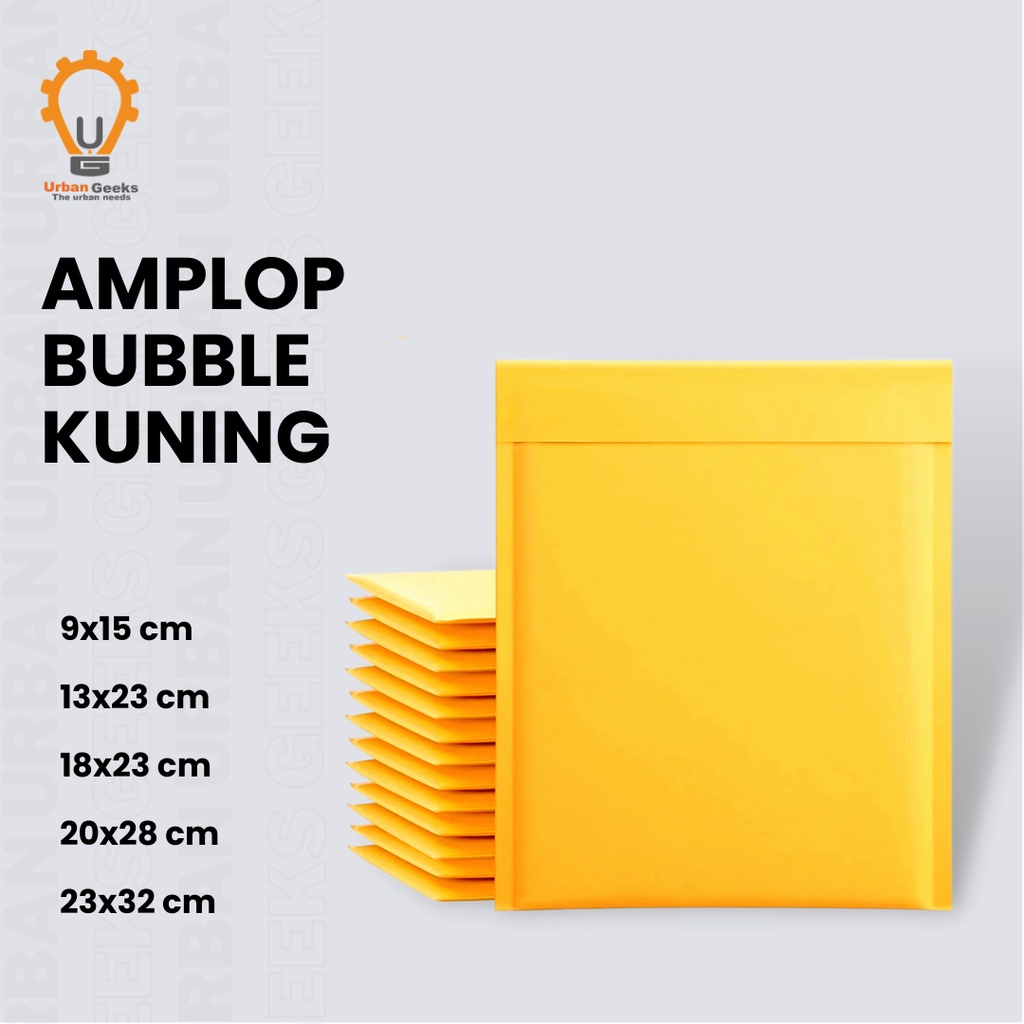 Amplop Bubble Mailer Kertas Wrap Kraft Craft Murah Varian Ukuran