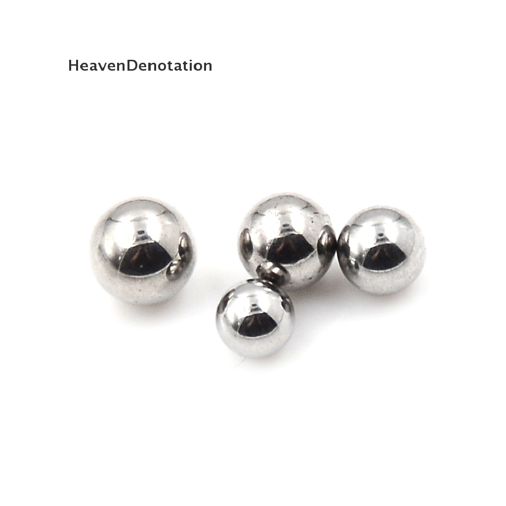[HeavenDenotation] 100pcs Sepeda Pengganti Silver Tone Steel Bearing Ball4/4.5/5.5MM Dia HDV