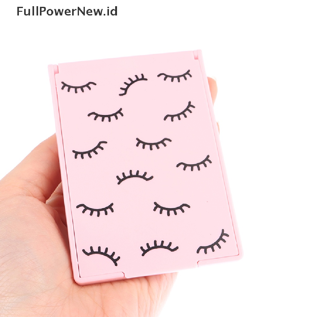 Power Hand Held Mirror Barber Lady Square Makeup Vanity Mirror Cermin Rias ID