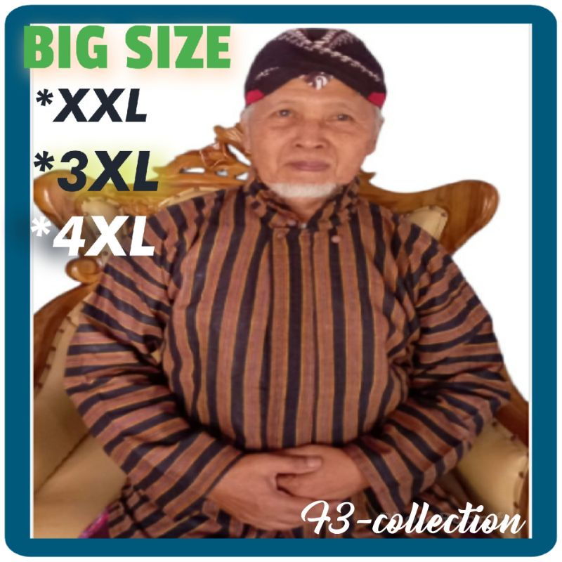 Lurik SURJAN Size JUMBO / SURJAN LURIK / BAJU SURJAN LURIK / BAJU  LURIK JAWA