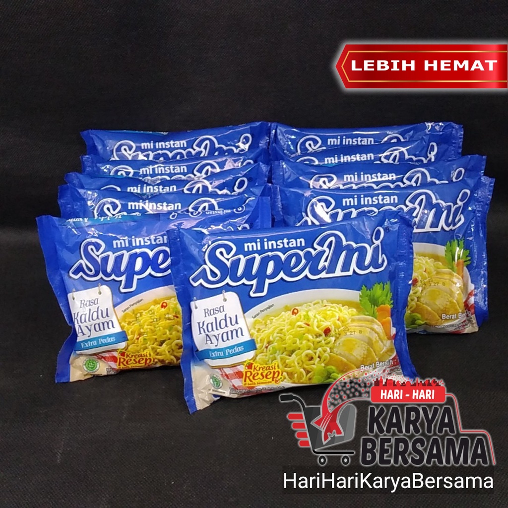 

SUPERMI MI INSTAN RASA KALDU AYAM PACK 10 BUNGKUS X 60GR